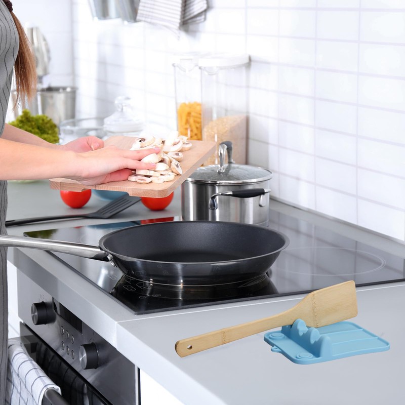 Spoon Rest, Silicone Spoon Holder for Stove Top with Drip
