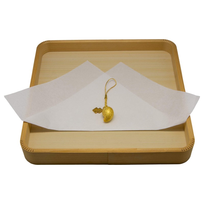 Magatama Good Luck Bell Charm, Suikinkutsu Garden Ornament Sound Talisman,