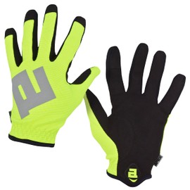 APEX 1.0 High Dexterity Gloves for Work, Tactical, Shooting, Hunting, Multi Sport, Outdoor Protection, Full Finger, Snug Secure Fit, Breathable Design, Large, HiViz Yellow