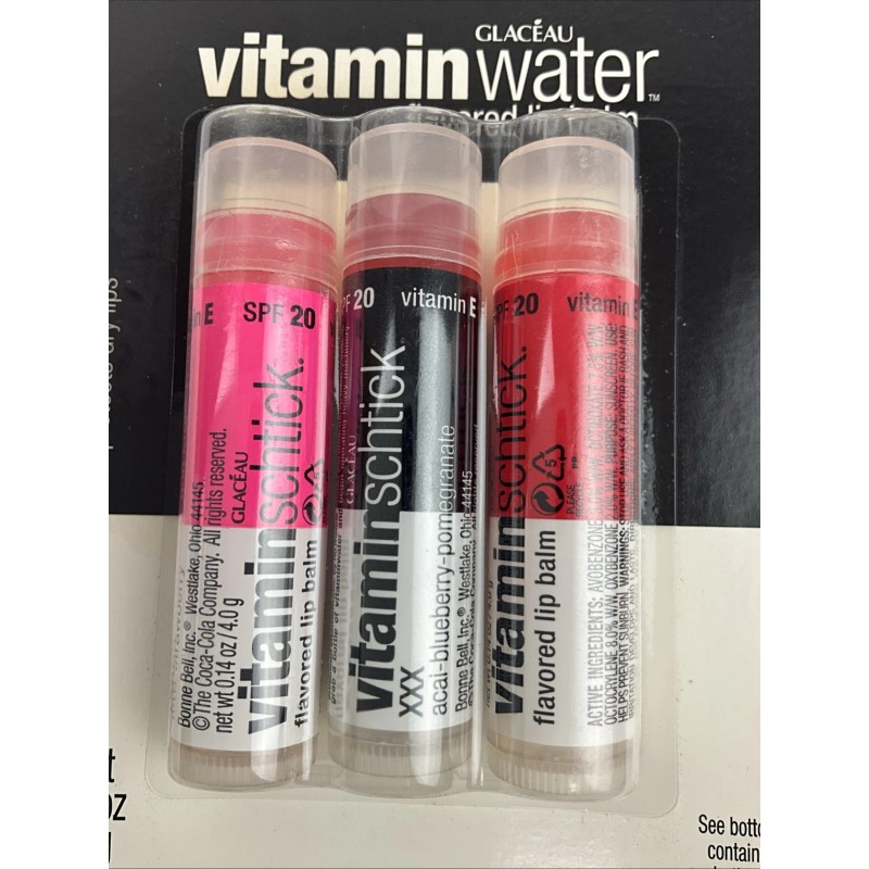 Bonne Bell 3 BonneBell FRUIT PUNCH Glaceau Vitamin Water Flavored