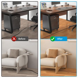 Floor Cord Cover 4ft, Cord Hider Floor Yellow Oak Wood, Floor Cable Management Prevent Cable Trips, Floor Cable Cover Wire Covers for Electric Power Cords, Cord Protector Cord Cavity W0.47in x H0.28in