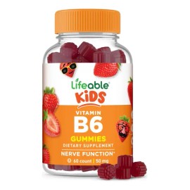 Lifeable Gomitas Vitamina B6 Niños 50mg Sabor Fresa 60 N/a