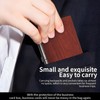 Abbolinxus Wooden Business card case, pocket wood card holder, simple