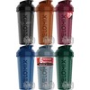 VELOMIX -6 PACK- 28 oz Protein Shaker Bottle for Protein