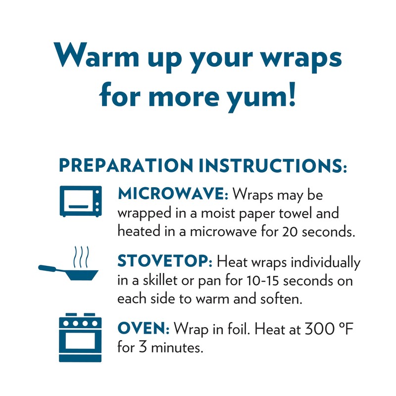 Tumaro's Premium White Carb Wise Wraps - Low Carb -