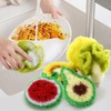 5 Pcs/set Scratch-Free Hand-Knitted Multipurpose Dish Scrubbers,Reusable Kitchen Scouring Pads