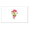 CafePress Flower Bouquet Sticker Rectangle Bumper Sticker Car Decal