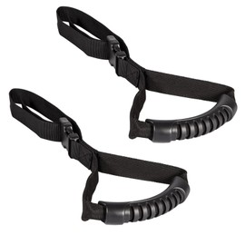 BTtime Car Handle, Black Safety Grip, Hanging, Easy to Grip, Rear Seat Taxi Grip, Heavy Duty Stit, Leather Car Support, Assist Handle, Set of 2