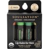 Soulsation Organic Lip Balm Set for Men - 4 Flavors