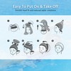 Lynllsh PU Fabric Swim Cap for Long Hair, Women &