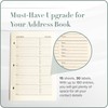 Gallery Leather Address Book Refill Replacement Pages - 3 Ring