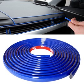 16Ft(5M) Car Trim Strip Self-Adhesive, Automotive Side Body Chrome Moulding Car Exterior Accessories for Men, DIY Car Trim Line Molding for Car Decoration Door Window