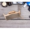 Wooden Beard Comb Beard & Moustache Dad's Pocket Comb Dad