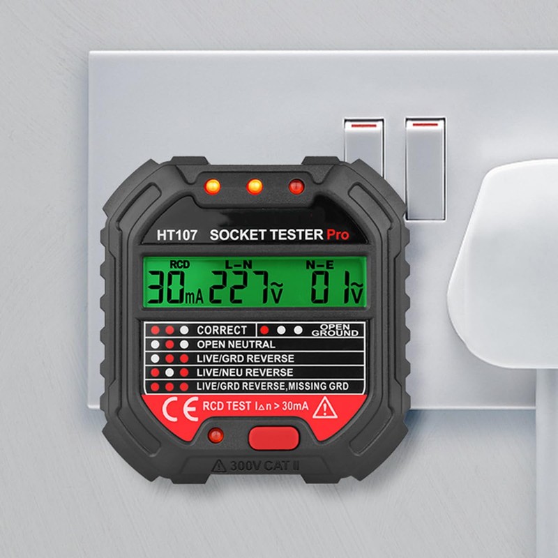 ThreeH Socket Tester Phase Detector with Real Time Voltage Measurement