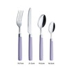 Exzact WF23 Cutlery Set Stainless Steel with Coloured Handles (Lavender,