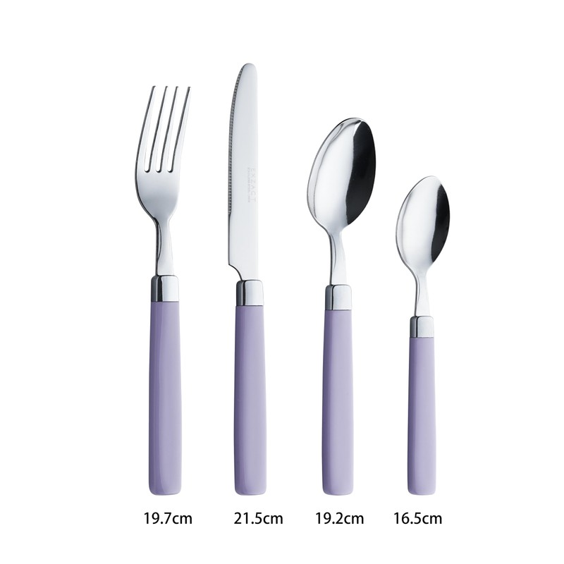Exzact WF23 Cutlery Set Stainless Steel with Coloured Handles (Lavender,