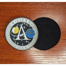 Unbranded Apollo NASA Patch Space Flight Rockets Embroidered Hook and Loop Patch 3.25"