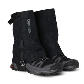 Outdoor Research Rocky Mountain Low Gaiters II | Water Resistant, Durable Leg Protection for Hiking Trails, Black, Medium