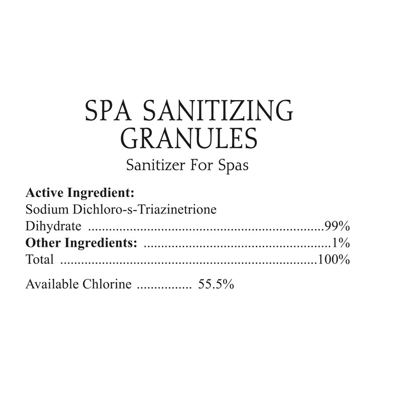 SpaChoice 5-Pounds Premium Spa Sanitizing Granules, Spa Chlorine Granules for