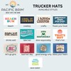 PACIFIC BRIM Women's Adjustable Cap Mesh Side Panels Trucker Hat