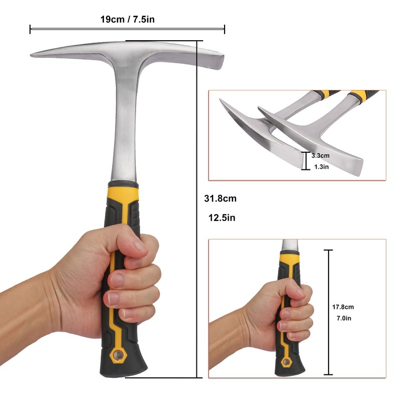 IHDYPPEW 2 Pack 28 OZ Rock Pick Hammer – Professional