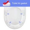 Onwon 4 Pieces Toilet Seat Bumpers with Strong Adhesive -