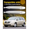 Sliding Door Handles, Compatible with Toyota Sienna 2004-2010, Chrome Exterior