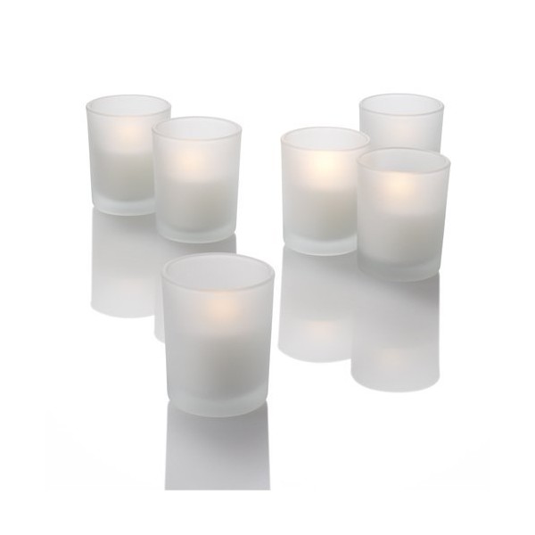 Richland Set of 72 White Votive Candles and 72 Frosted