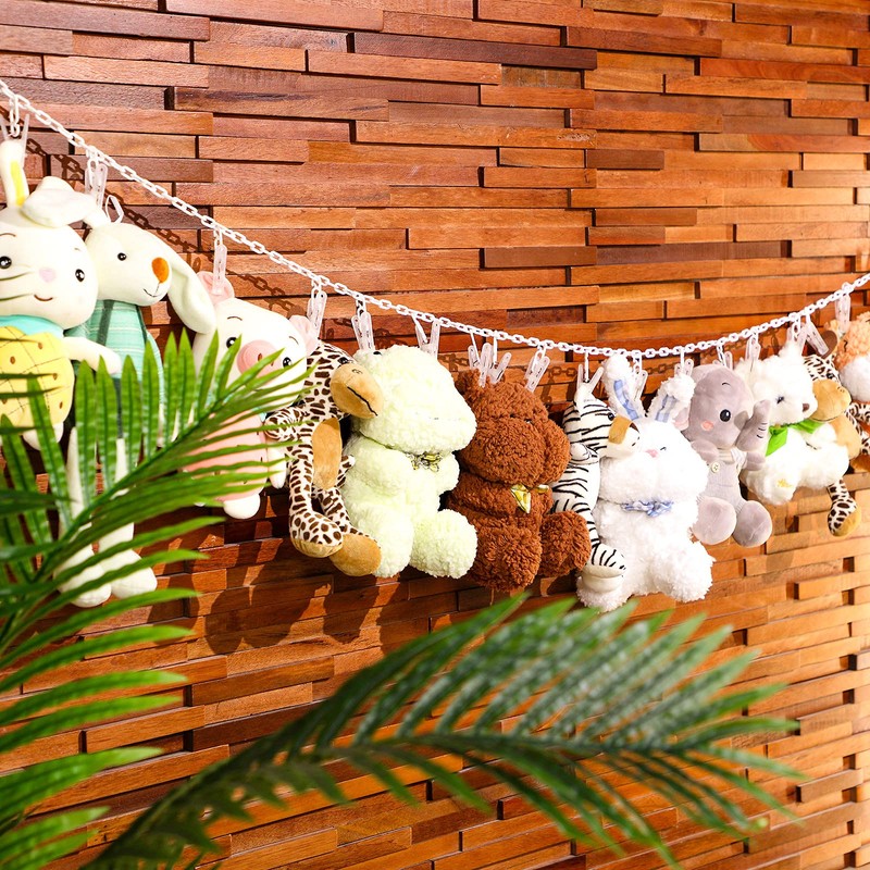 Blulu Plastic Toy Chain Organizer Stuffed Animal Storage Chain with