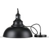 Lightess Black Pendant Light Dimmable, Industrial Hanging Lights Metal Barn