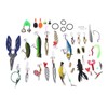 106pc Multifunctional Fishing Tackle Kit Metal Spoon Fishing Mixed Hard