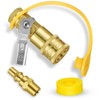 1/4" RV Propane Quick Connect Adapter, Propane or Natural Gas