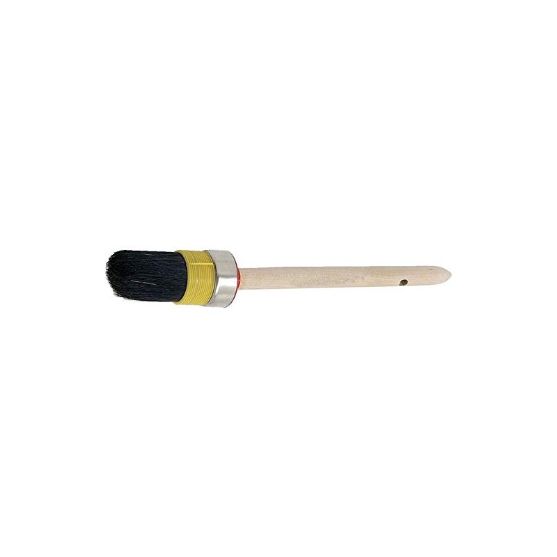 Nölle 53008 Craftsman's Round Brush, Beige/Black, Size 8