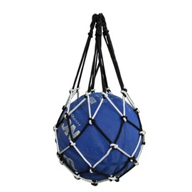 Universal Soccer Basketball Net Pocket Portable Soccer Basketball Net Bag Monocyte Stuffed Thick Braided Blue Red Ball Pocket (White + Black)