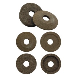 Pair of Sanding Discs (No. 2) Coarse Grit Diameter 51 mm - Height 15 mm - Diameter Bore 14.3 mm - Fine Grit Diameter 51 mm Height 7 mm Diameter Bore 14.3 mm Sharpener Blade Grinder Compatible with