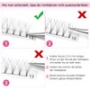 Pre Made Fan Eyelash Extensions 4D-D-0.10-9mm Short Stem Premade Fans