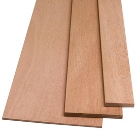 Eueasy African Mahogany Board, 1/8" x 3" x 24"
