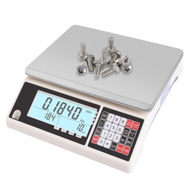 Industrial Counting Scale 3kg/0.05g with RS232 Port Digital Inventory Counting Scale for Parts Coins Piece Counting Scale for Computer/Printer, Precision Electronic Gram Scale(g/kg/lb)