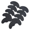 TOVOT 30PCS Heel Plates Black Heel Taps Rubber Tips Sole