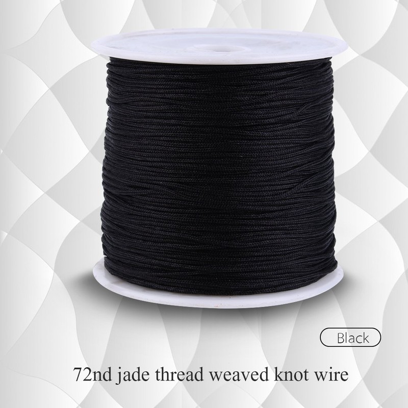 Nylon Cord, 100M x 0.8mm Nylon Chinese Knot Cord Rattail