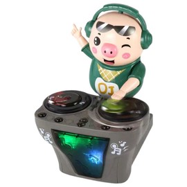VICASKY DJ Plush Musical Children's Toy for Interesting Pig Shape Portable Pig Shape Plastic