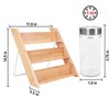Orii 18 Jar Bamboo Compact Spice Organizer for Countertop and