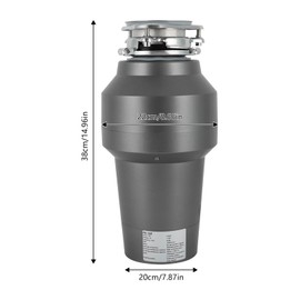 Garbage Disposal 560W 110V Kitchen Garbage Disposal w/Wireless Switch 1.27Qt Capacity Food Waste Disposer for Kitchen Sink (Power Cord Included), 3600RPM