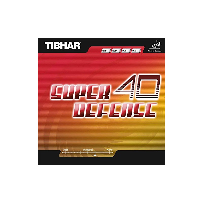 Tibhar Belag Super Defense 40, schwarz, 1,3 mm