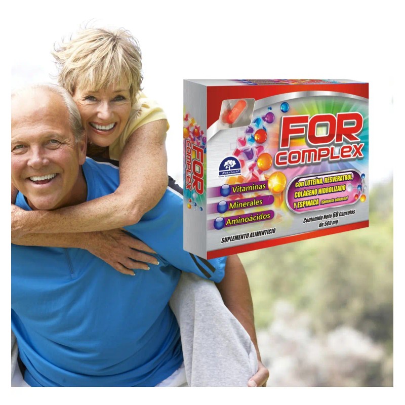 For Complex Caps 500mg Suplemento Luteína Natutech Sabor