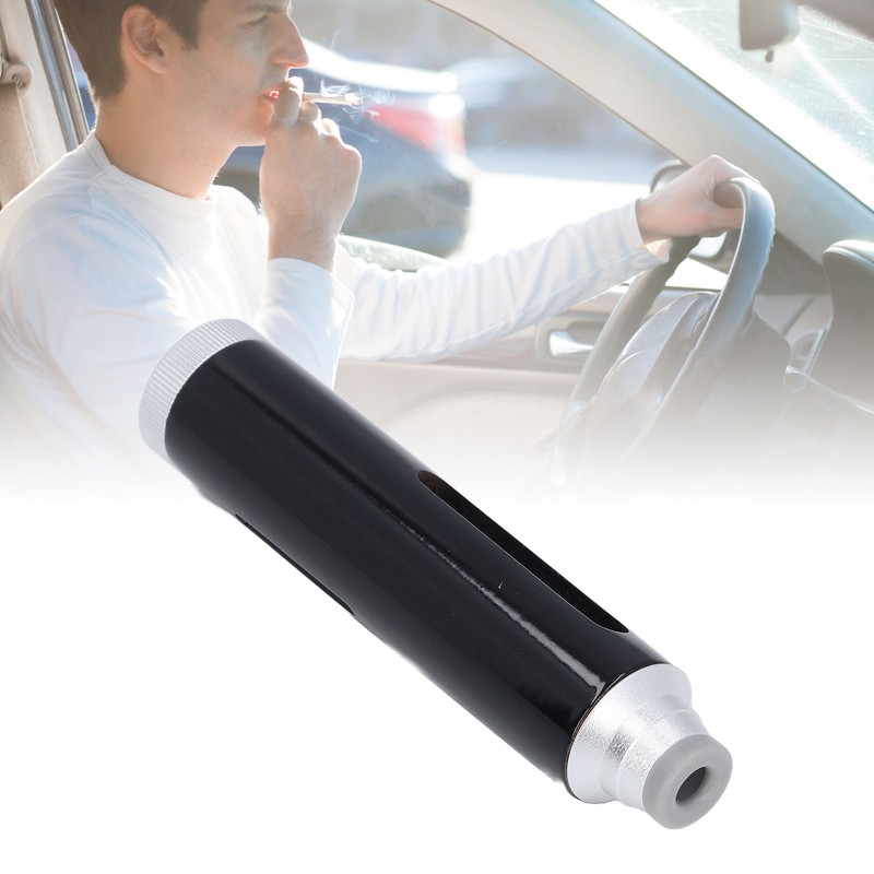 Handheld Car Ashtray Windproof Leakproof Large Capacity Portable Ashtray with