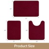 HOMEIDEAS Upgraded Bathroom Rugs Set 3 Piece, Extra Thick Absorbent