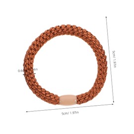 Beavorty 15pcs Colorful High Elastic Hair Bands Nonslip Ties for Women Secure Hold Ponytail Holders Vibrant Accessories for Daily Use and Travel