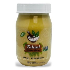 Desi Kitchen Tahini (Sesame Butter) 16 oz (1lb) 454g| Multipurpose Sesame Paste| Vegan, Non-GMO, Peanut-Free, No-Preservative| USA Made