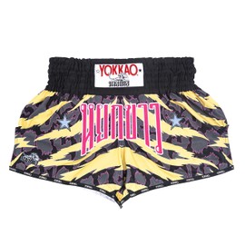 YOKKAO Muay Thai Carbonfit ANIMALIER Boxing Shorts - Black - XS